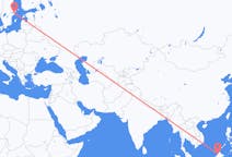 Flyg från Kota Kinabalu, Malaysia till Stockholm, Sverige