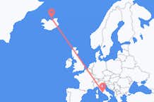 Flyreiser fra Grimsey, Island til Roma, Italia