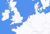 Flights from Brest, France to Aarhus, Denmark