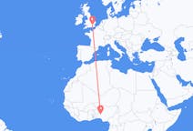 Flights from Ilorin, Nigeria to London, England