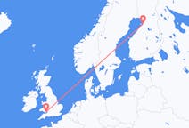 Flyg från Uleåborg, Finland till Cardiff, Wales