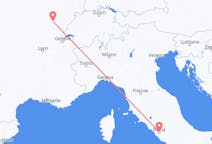 Flyrejser fra Dole, Frankrig til Rom, Italien