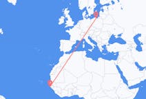 Flyg från Cap Skiring, Senegal till Gdansk, Polen