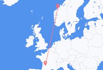 Fly fra Molde til Bergerac