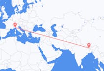 Flights from Bagdogra, India to Genoa, Italy