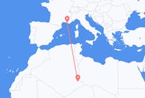 Flyreiser fra Djanet, Algerie til Marseille, Frankrike