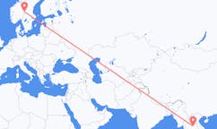 Flights from Khon Kaen, Thailand to Rörbäcksnäs, Sweden