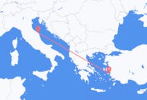 Fly fra Samos til Ancona