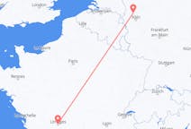 Flyg från Limoges, Frankrike till Düsseldorf, Tyskland