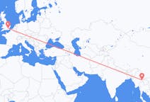 Flights from Kengtung, Myanmar (Burma) to London, England