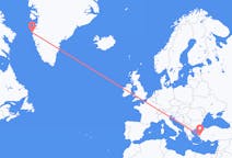 グリーンランド、 シシミウトから、グリーンランド、イズミルへ行きのフライト