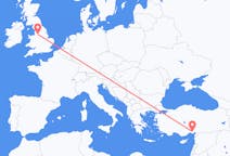 Flights from Adana, Turkey to Manchester, England