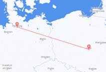 Flights from Łódź in Poland to Hamburg in Germany