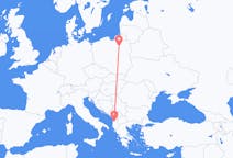 Flights from Szymany, Szczytno County, Poland to Tirana, Albania