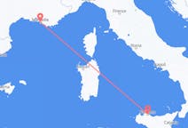 Flyg från Marseille, Frankrike till Palermo, Italien