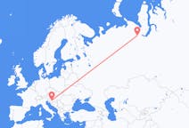 Fly fra Salekhard til Zagreb