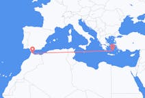 モロッコのから テトゥアン、ギリシャのへ サントリーニ島フライト