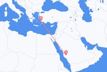 沙特阿拉伯出发地 Ta 如果飞往沙特阿拉伯目的地 哈利卡那索斯的航班