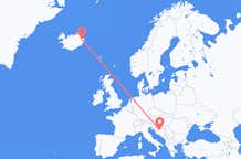 เที่ยวบิน จาก Egilsstaðir, ไอซ์แลนด์ ไปยัง บันยาลูกา, บอสเนียและเฮอร์เซโกวีนา