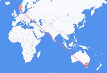 Flyg från Hobart, Australien till Kristiansand, Norge