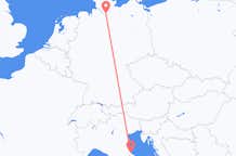 Flyreiser fra Rimini, Italia til Hamburg, Tyskland