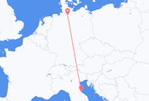 出发地 意大利里米尼目的地 德国汉堡的航班