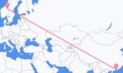 Flyreiser fra Shenzhen, Kina til Røros, Norge