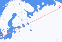 ตั๋วเครื่องบินจากเมืองVorkutaไปยังเมืองโคเปนเฮเกน