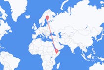 Flights from Gode, Ethiopia to Tampere, Finland