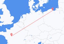 Vluchten uit Gdansk, Polen naar Tours, Frankrijk