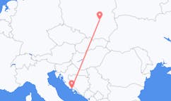 Flyg från Radom till Split