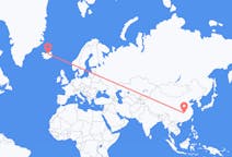 Flyrejser fra Yueyang, Kina til Akureyri, Island