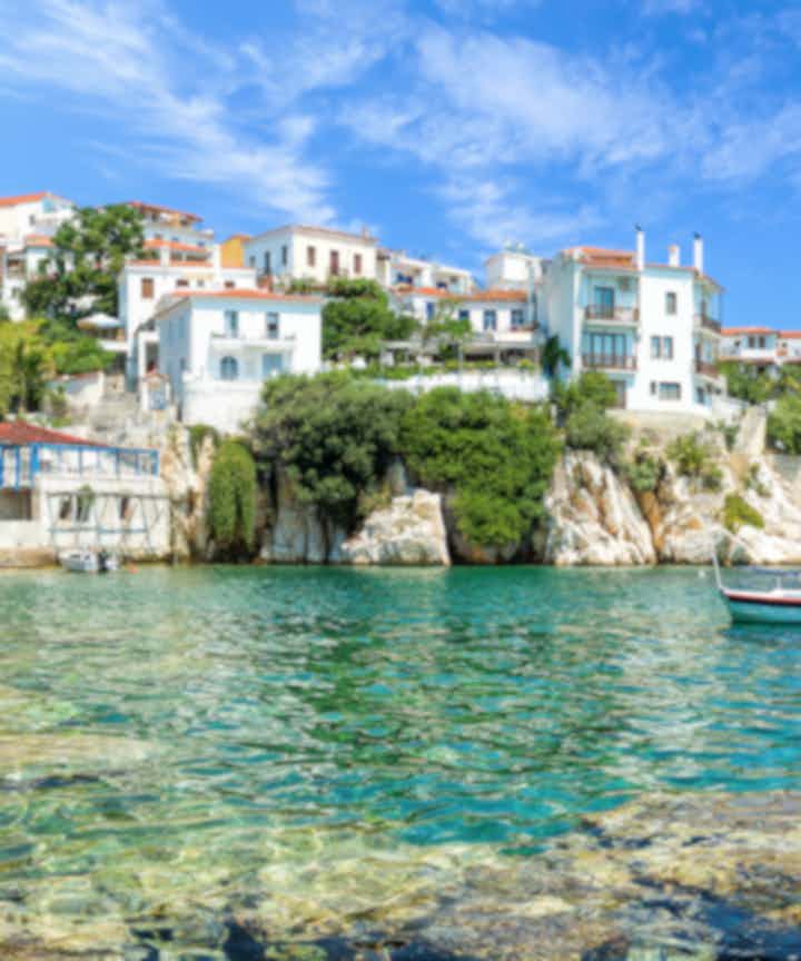 Flights from Figari, France to Skiathos, Greece