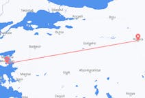 Vluchten van Ankara, Turkije naar Mytilini, Griekenland