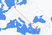 Flights from Gazipaşa, Turkey to Paderborn, Germany
