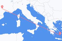 Flights from Rodez to Santorini