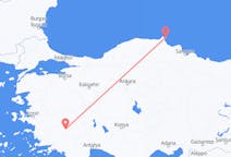 Vols depuis la ville de Sinop vers la ville de Denizli