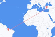 Flyreiser fra Imperatriz, Brasil til Antalya, Tyrkia