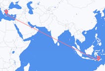 出发地 印度尼西亚出发地 古邦目的地 希腊圣托里尼的航班