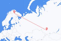 Vluchten van Novokoeznetsk naar Ivalo