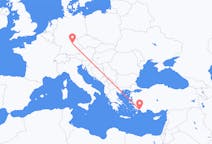 Flyrejser fra Dalaman, Tyrkiet til Nürnberg, Tyskland