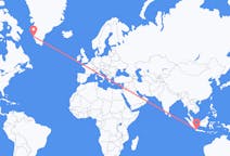 出发地 印度尼西亚雅加达目的地 格陵兰努克的航班
