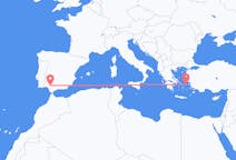 Flights from Seville, Spain to Icaria, Greece
