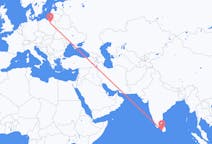 Flyg från Colombo, Sri Lanka till Szymany, Szczytno län, Polen