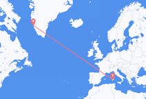 Flights from Nuuk to Cagliari