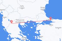 Vols de l'unité régionale de Kastoria, Grèce pour Istanbul, Turquie
