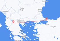Flyreiser fra Kastoria, Hellas til Istanbul, Tyrkia