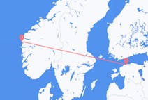 Vluchten van Florø naar Tallinn