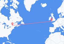 Vluchten van Montreal, Canada naar Newquay, Engeland