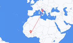 Flights from Bobo-Dioulasso, Burkina Faso to Naples, Italy